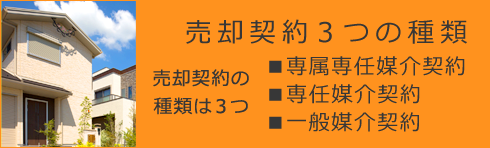 売却契約３つの種類